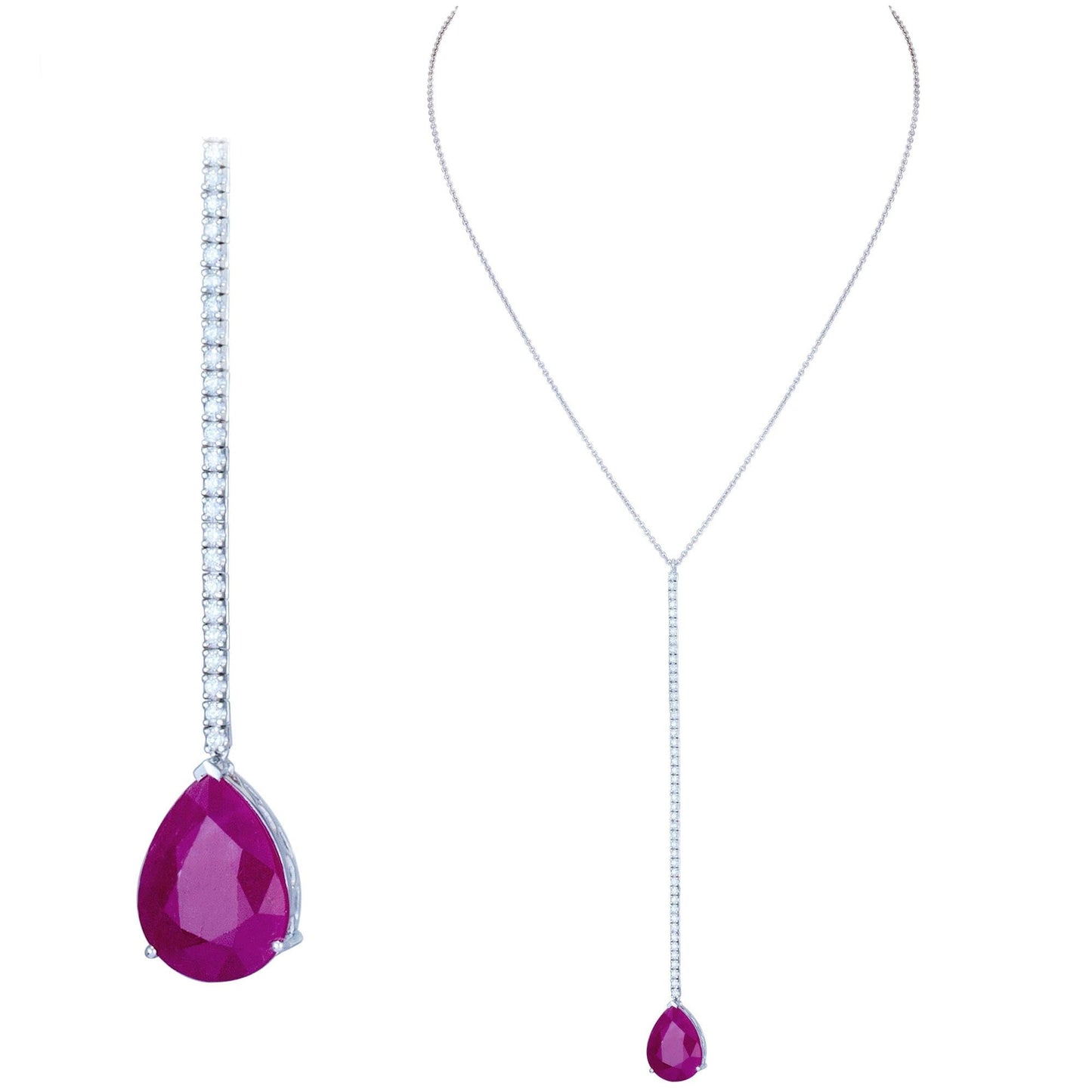 Breathtaking Diamond 18K White Gold Necklace for Her