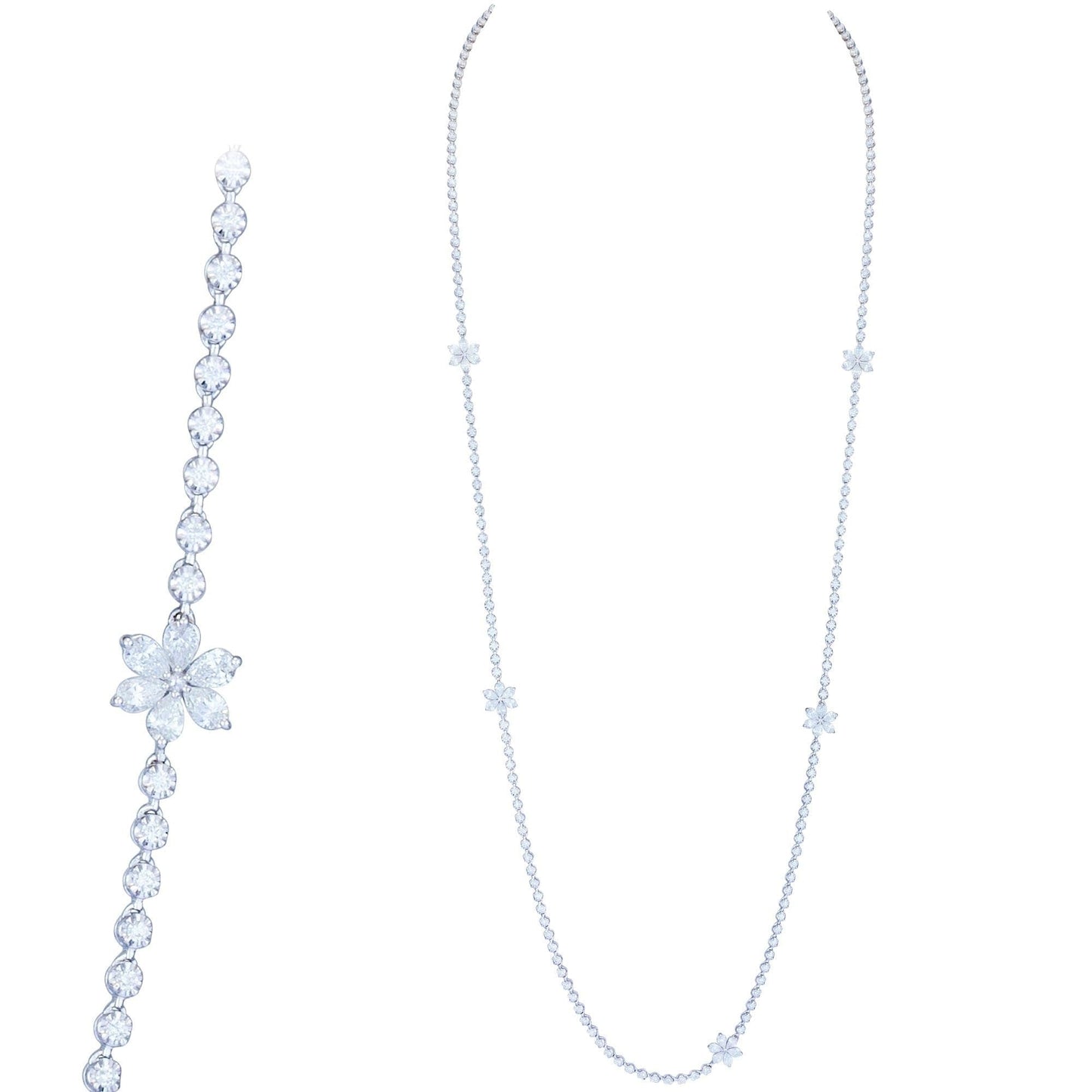 Breathtaking Diamond 18K White Gold Necklace for Her