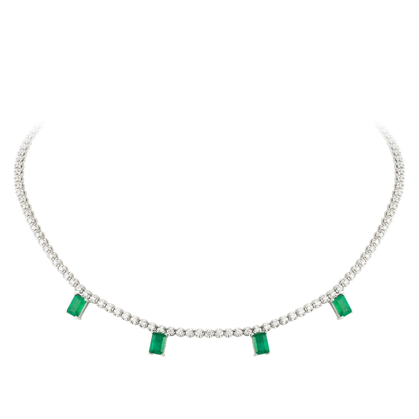 Breathtaking Diamond 18K White Gold Necklace for Her