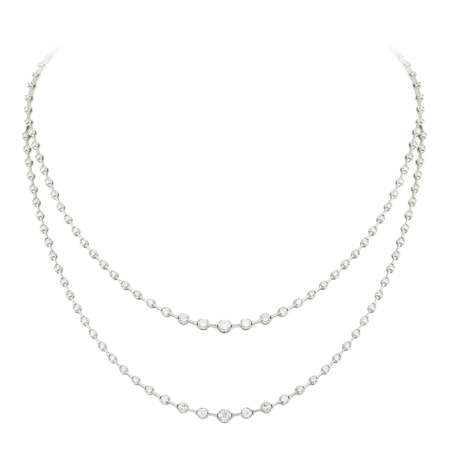 Breathtaking Diamond 18K White Gold Necklace for Her