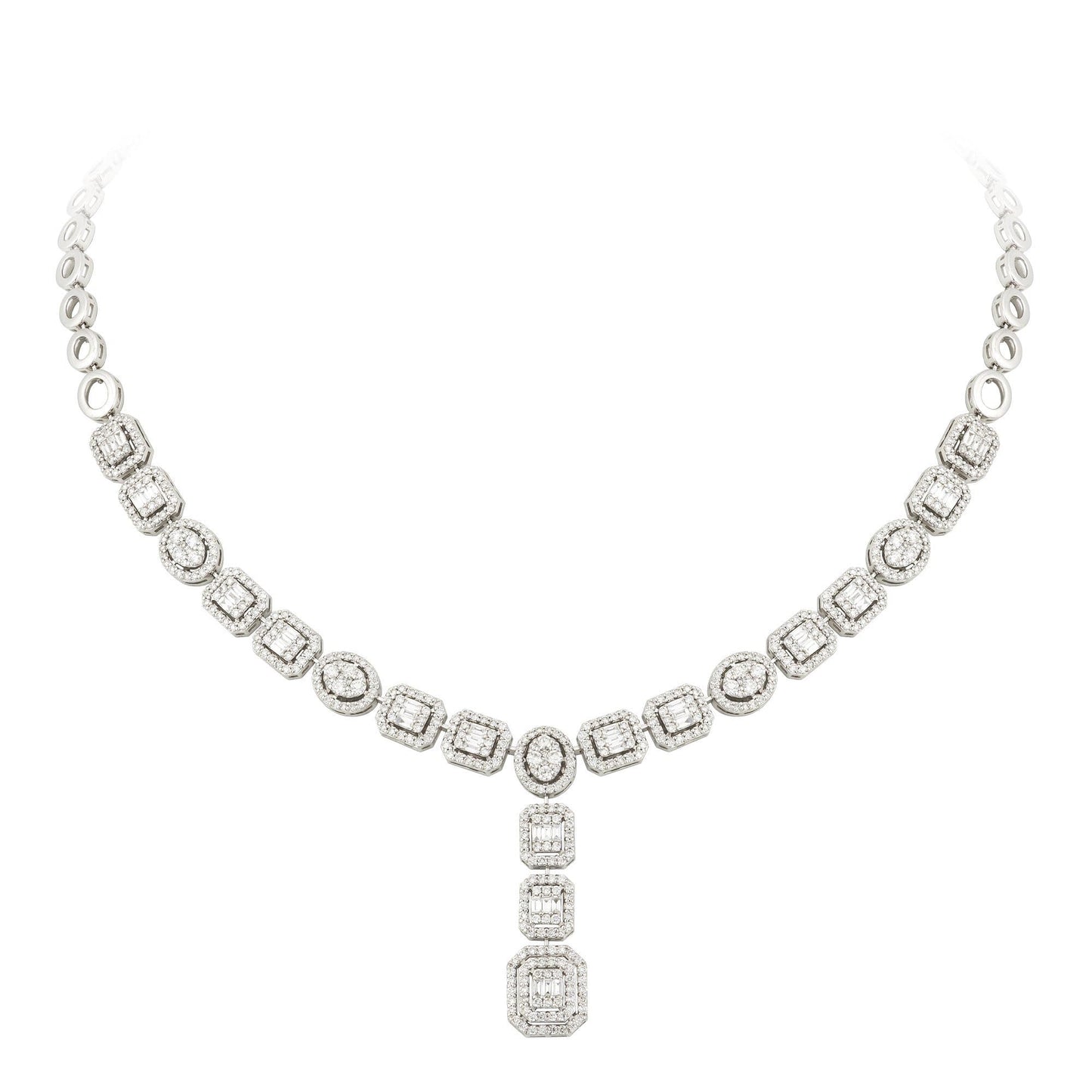 Breathtaking Diamond 18K White Gold Necklace for Her