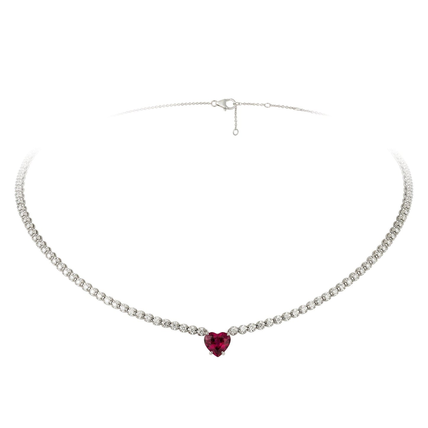 Breathtaking Diamond 18K White Gold Necklace for Her