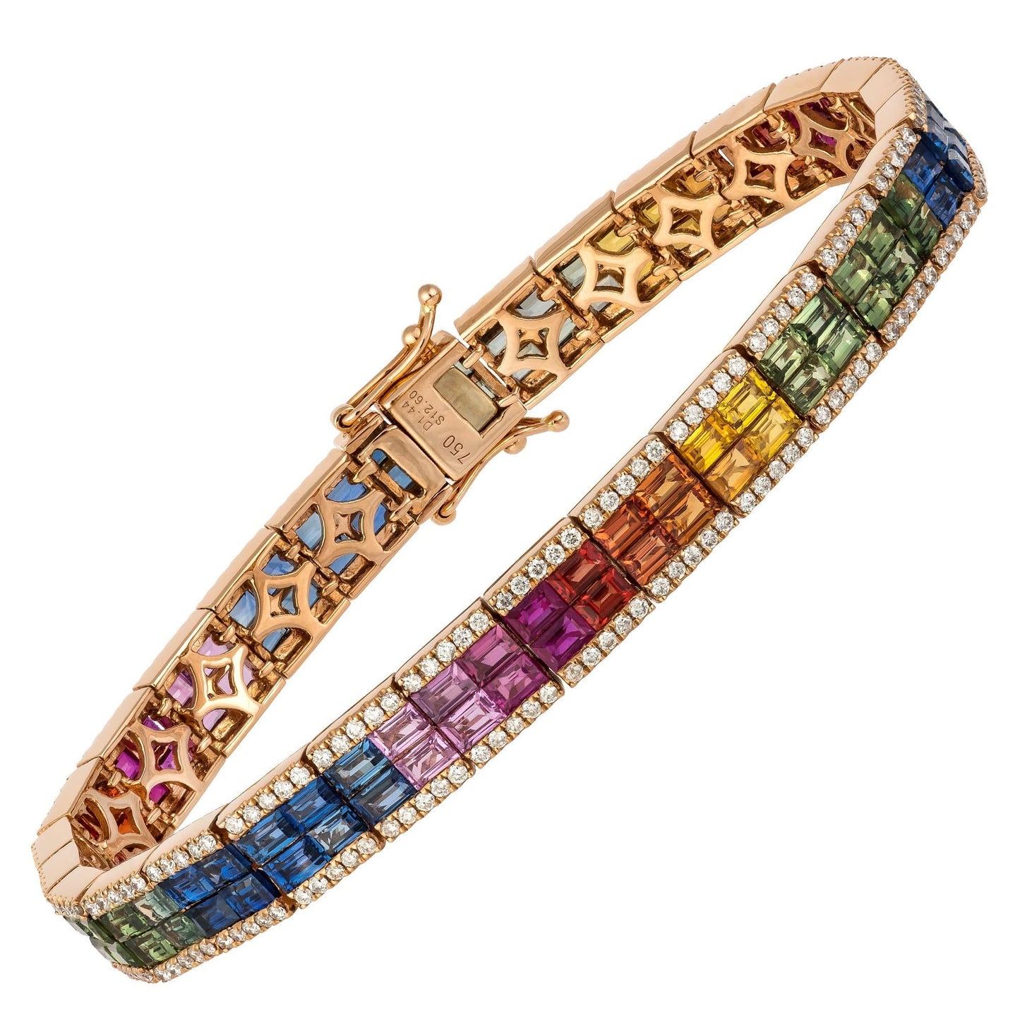 Diamond Tennis BRACELET 18K Rose Gold