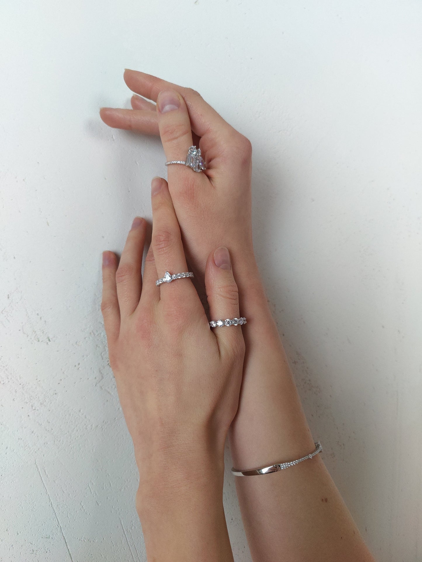 Sparkling Silver Ring