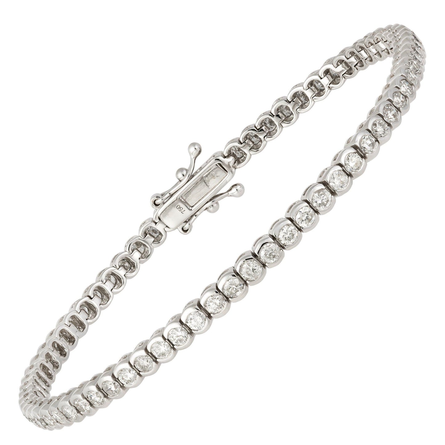 Diamond Tennis BRACELET 18K White Gold