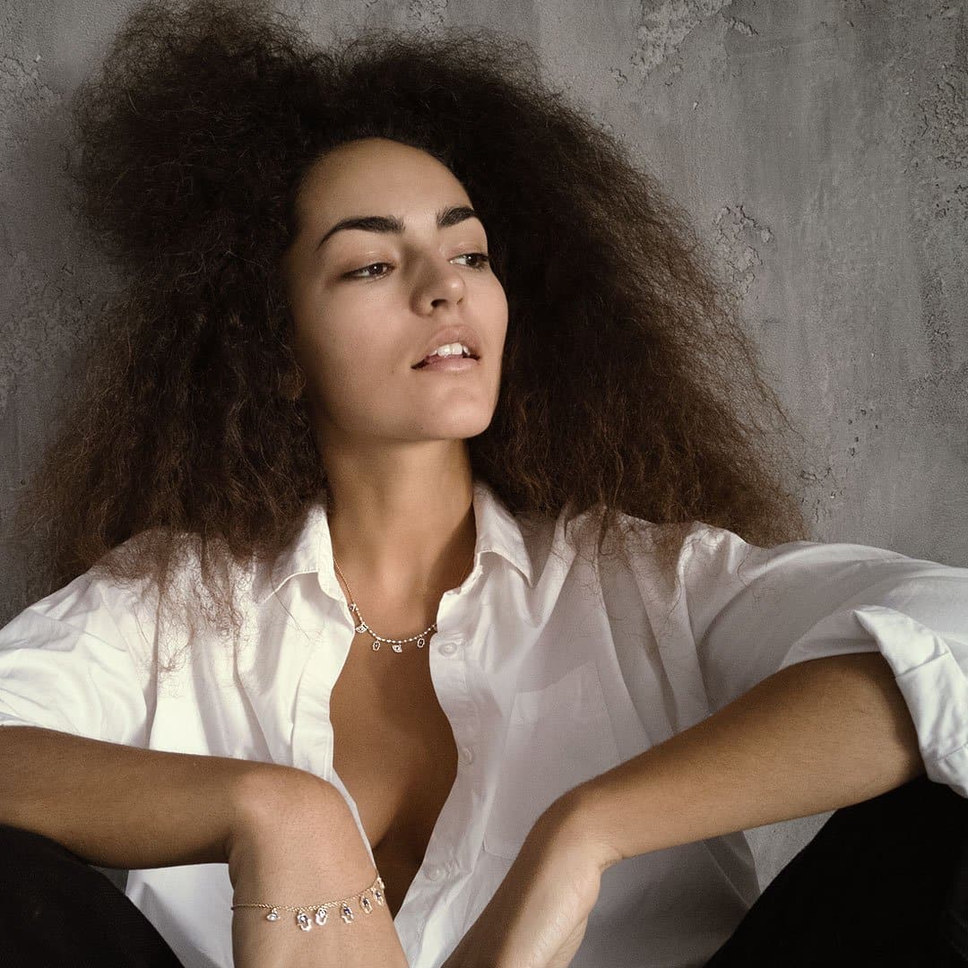 Eye Hand Gold Bracelet - Natkina