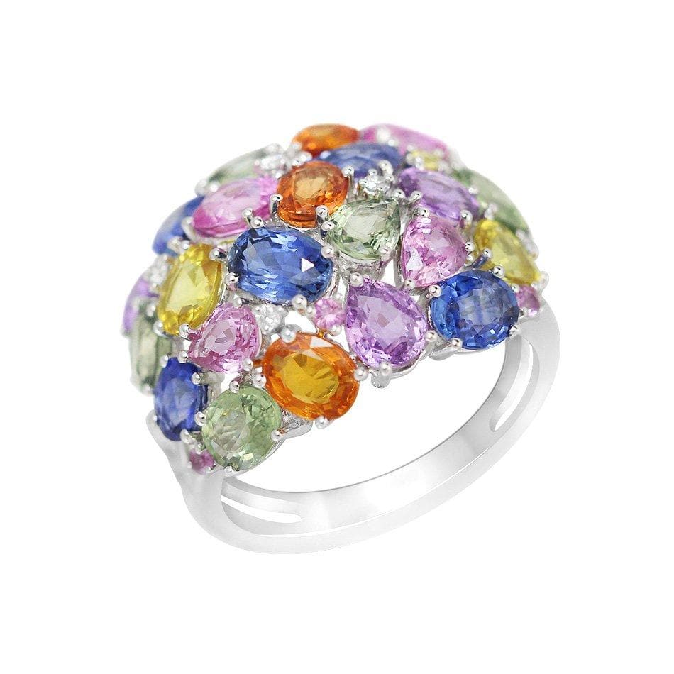 Multicolour White Gold Ring - Natkina