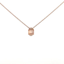 Load image into Gallery viewer, Eternelle Necklace Pink Quartz Diamond Rose Gold
