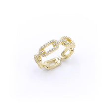 Load image into Gallery viewer, Minimalistic Chain Silver Ring
