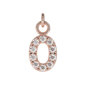 Personalised Silver Pendant Small Number