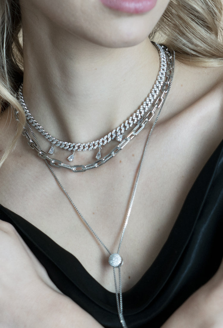 Chain Elegant Silver Necklace