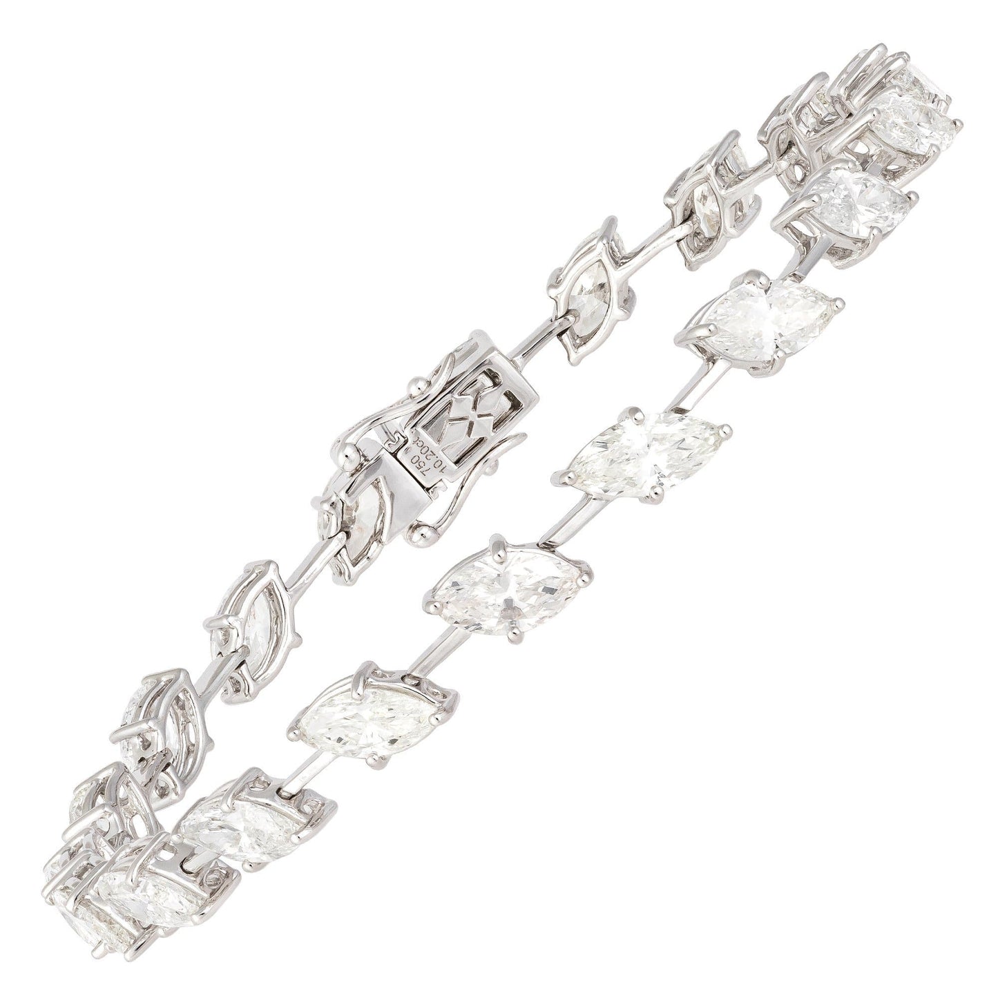 Diamond Tennis BRACELET 18K White Gold