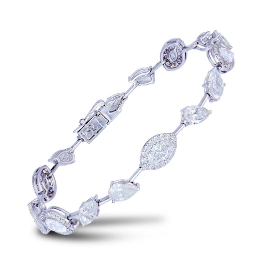 Diamond Tennis BRACELET 18K White Gold