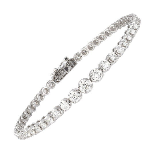 Diamond Tennis BRACELET 18K White Gold