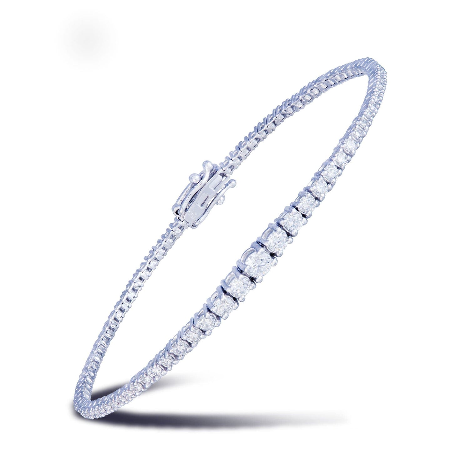 Diamond Tennis BRACELET 18K White Gold