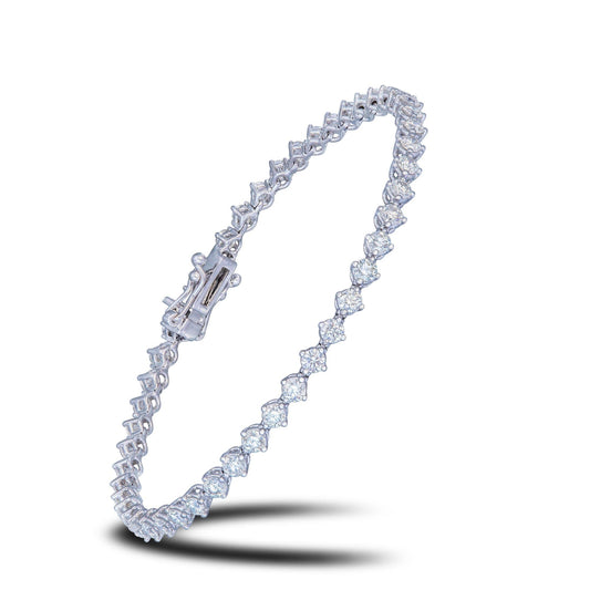 Diamond Tennis BRACELET 18K White Gold