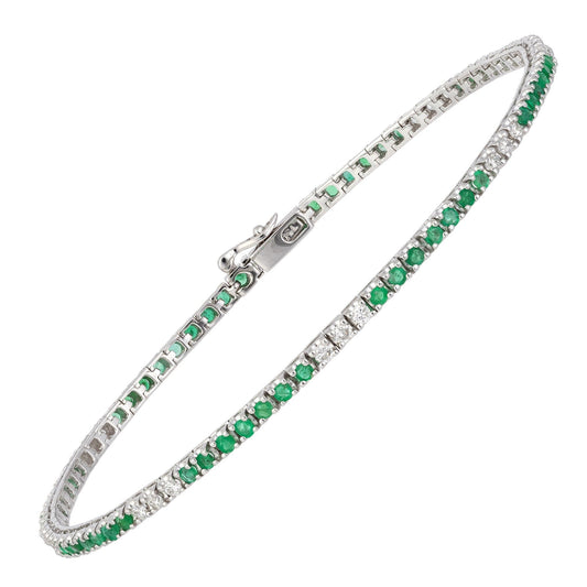 Diamond Tennis BRACELET 18K White Gold