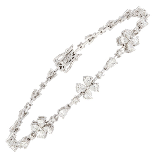 Diamond Tennis BRACELET 18K White Gold