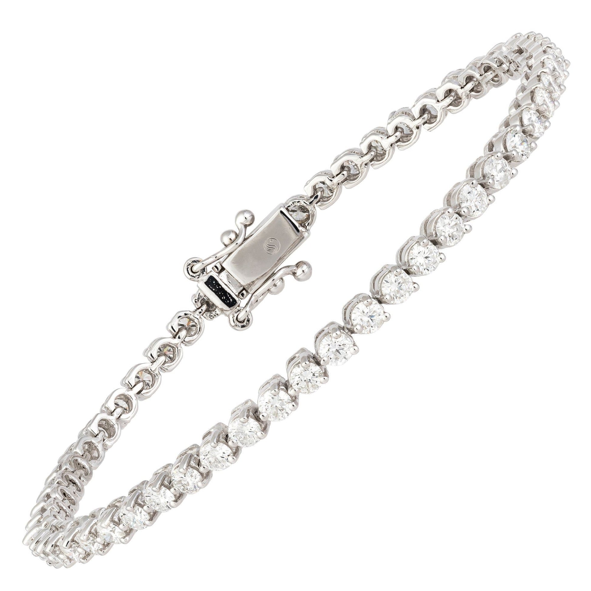 Diamond Tennis BRACELET 18K White Gold