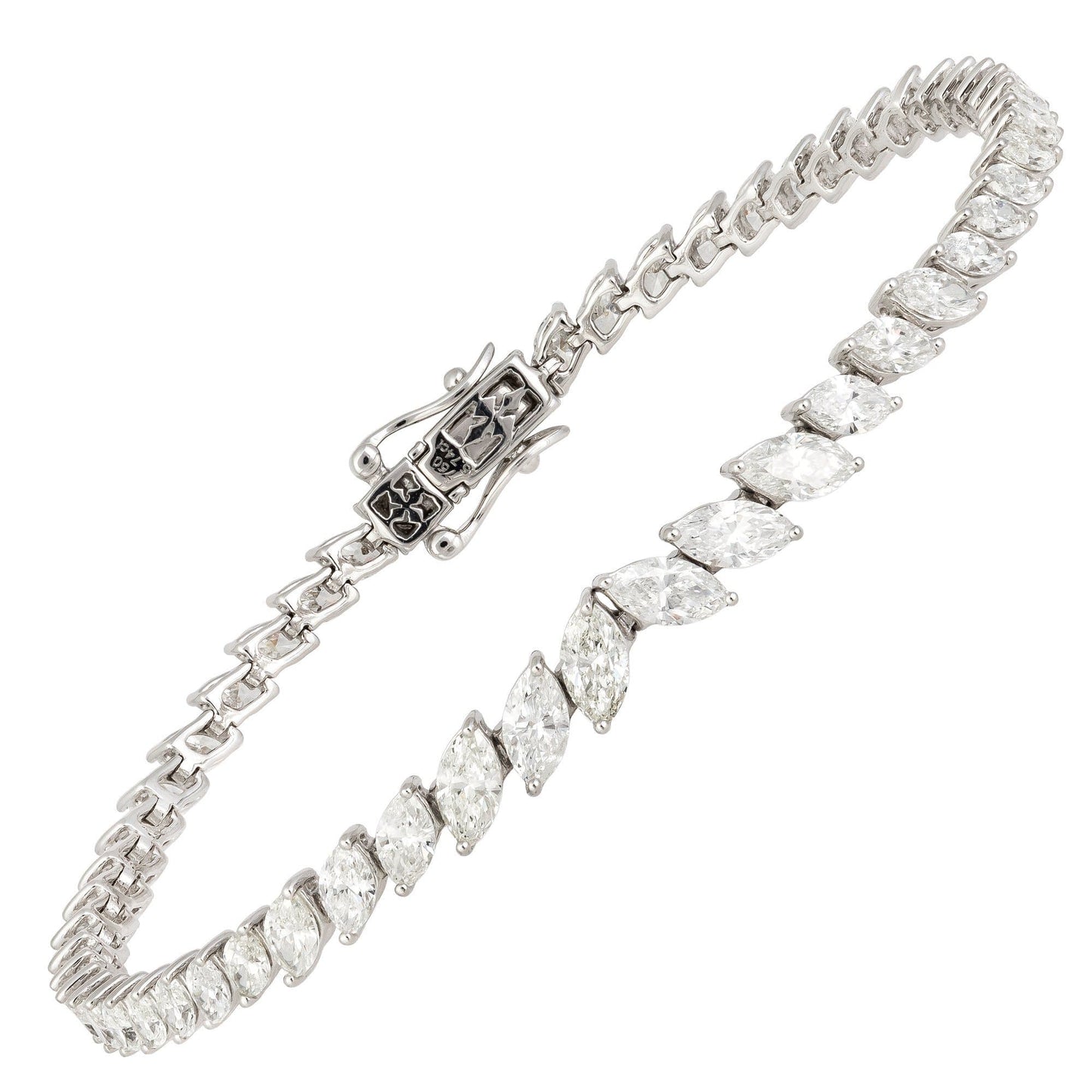 Diamond Tennis BRACELET 18K White Gold