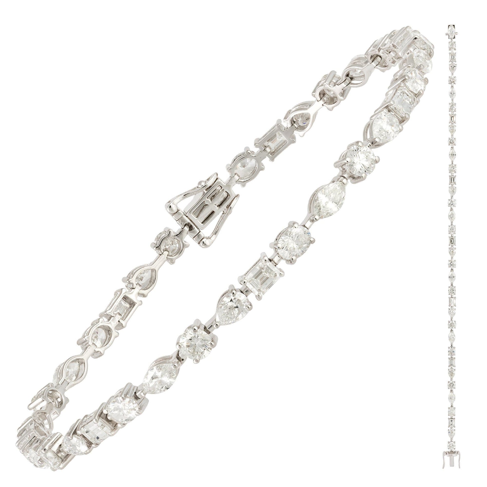 Diamond Tennis BRACELET 18K White Gold