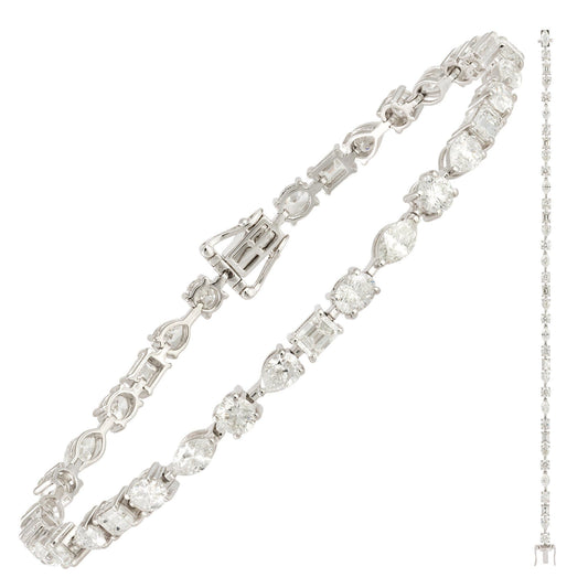 Diamond Tennis BRACELET 18K White Gold