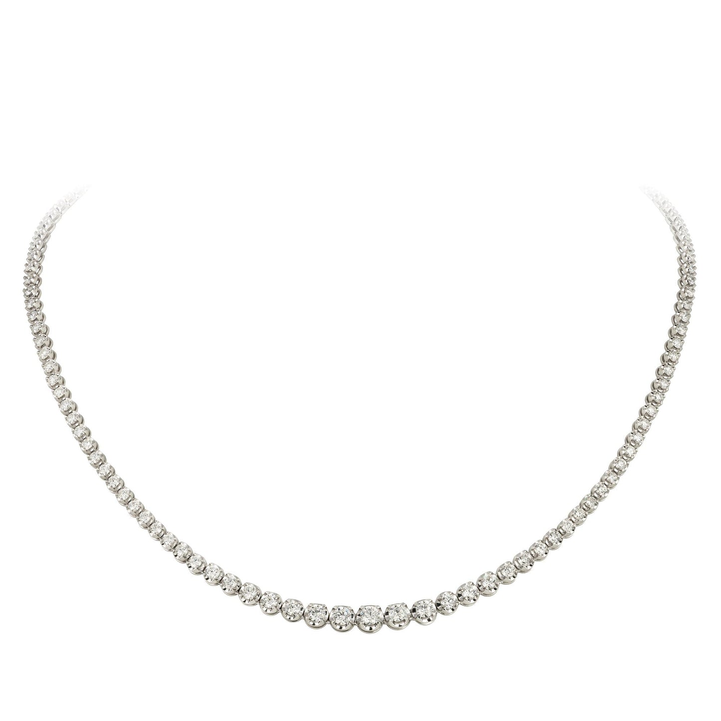Breathtaking Diamond 18K White Gold Necklace for Her