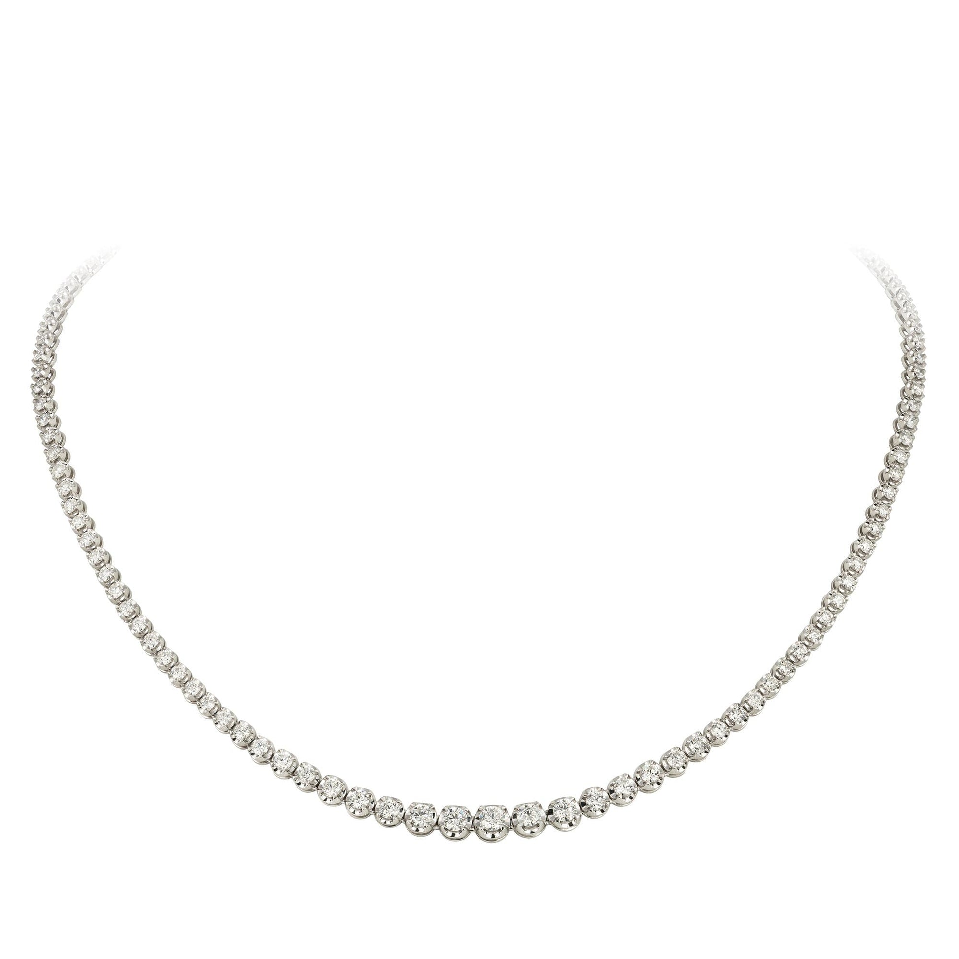 Breathtaking Diamond 18K White Gold Necklace for Her