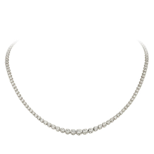 Breathtaking Diamond 18K White Gold Necklace for Her