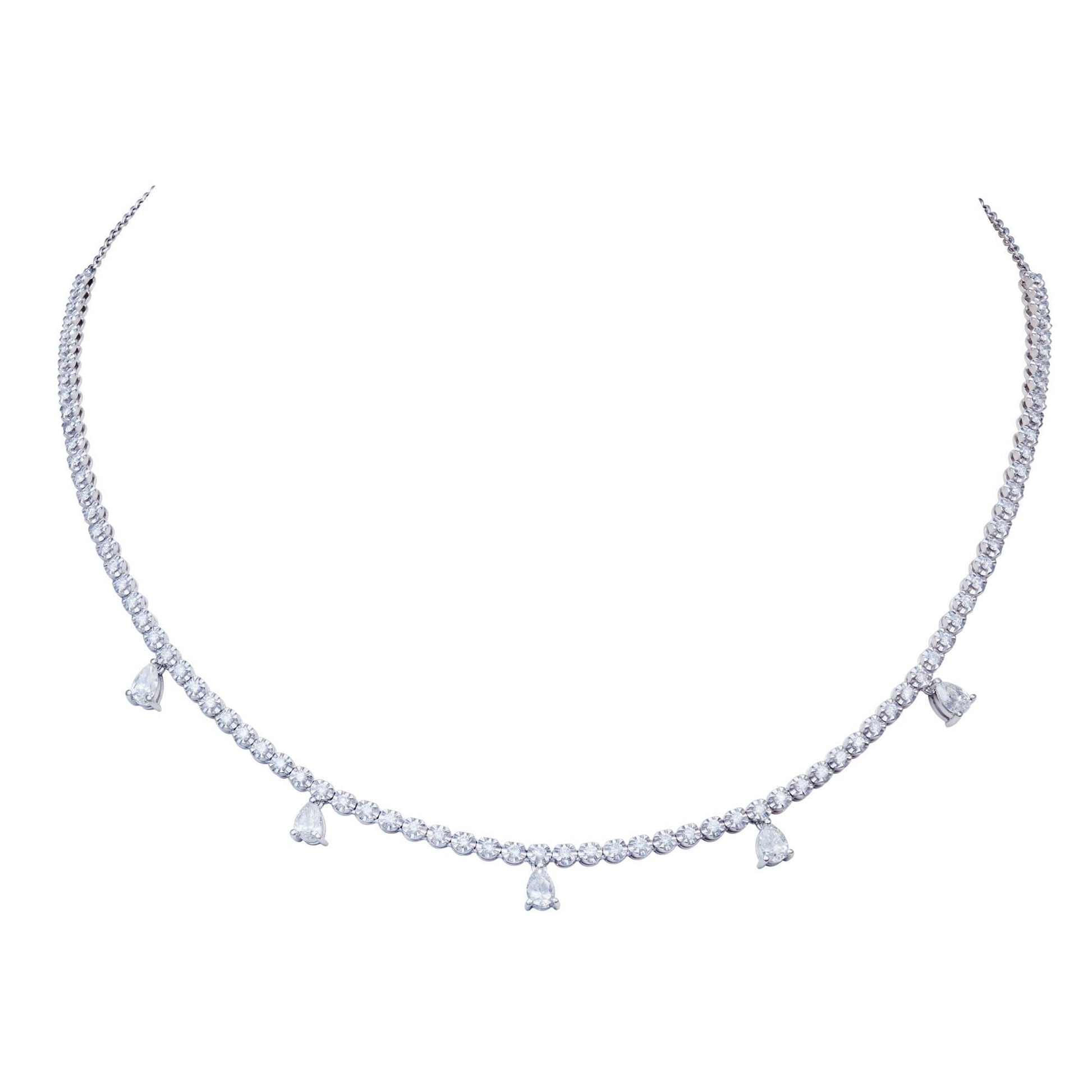 Breathtaking Diamond 18K White Gold Necklace for Her