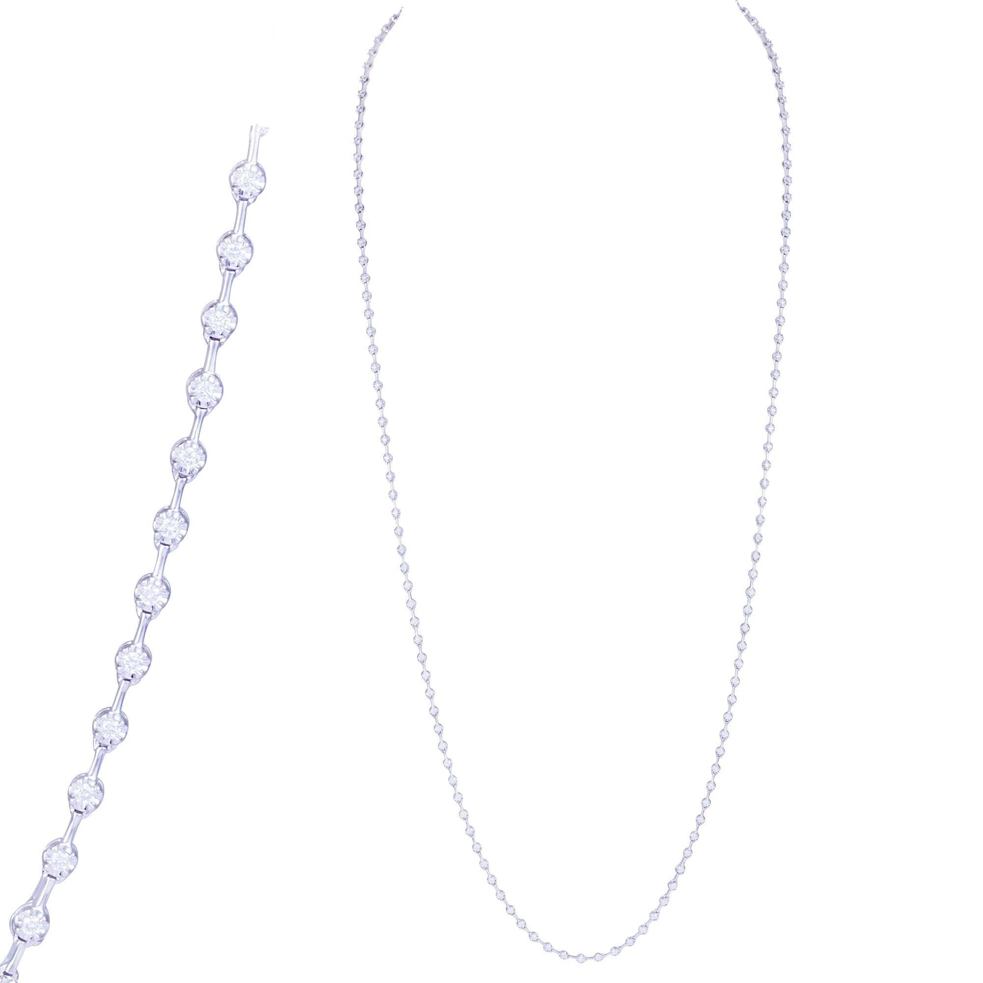 Breathtaking Diamond 18K White Gold Necklace for Her