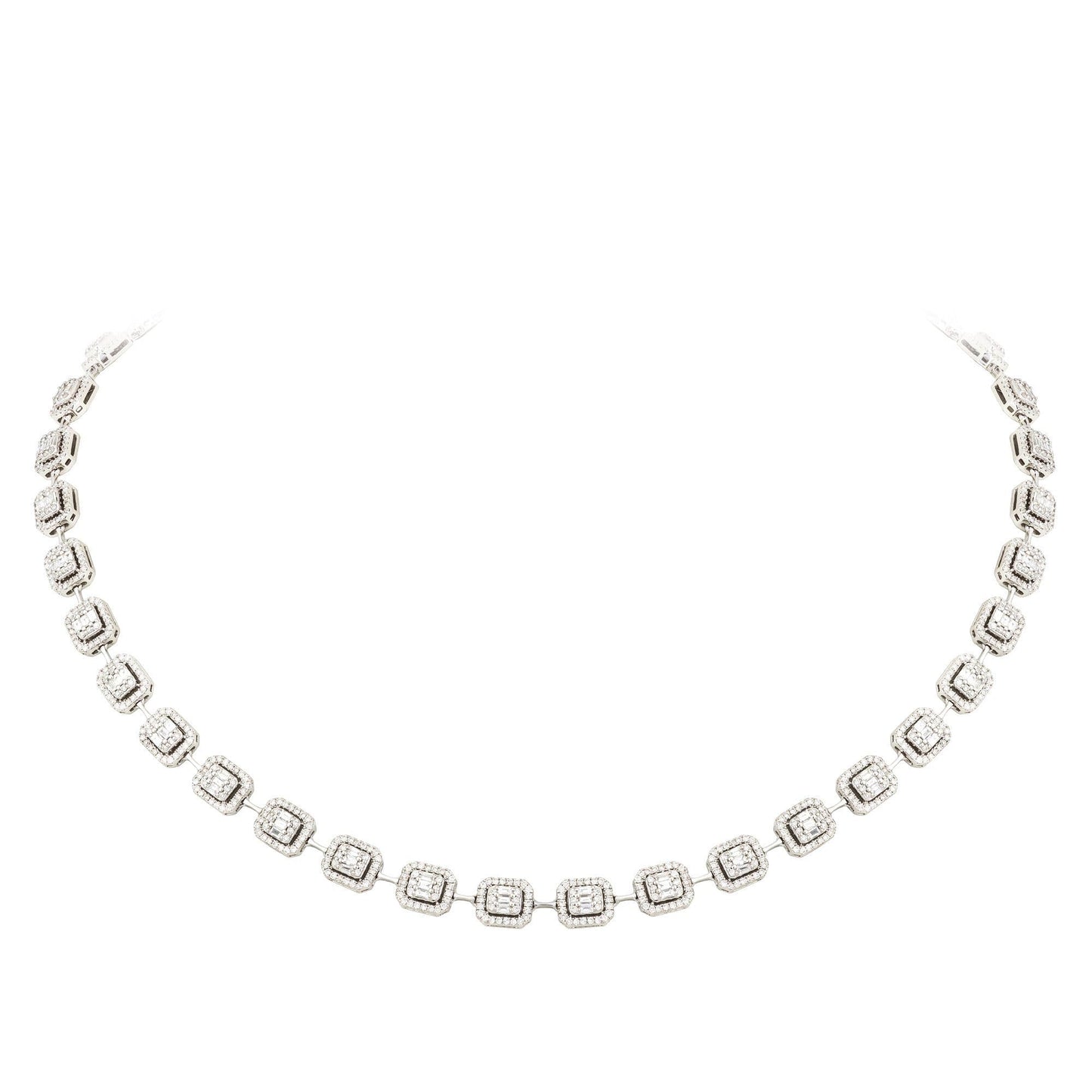 Breathtaking Diamond 18K White Gold Necklace for Her