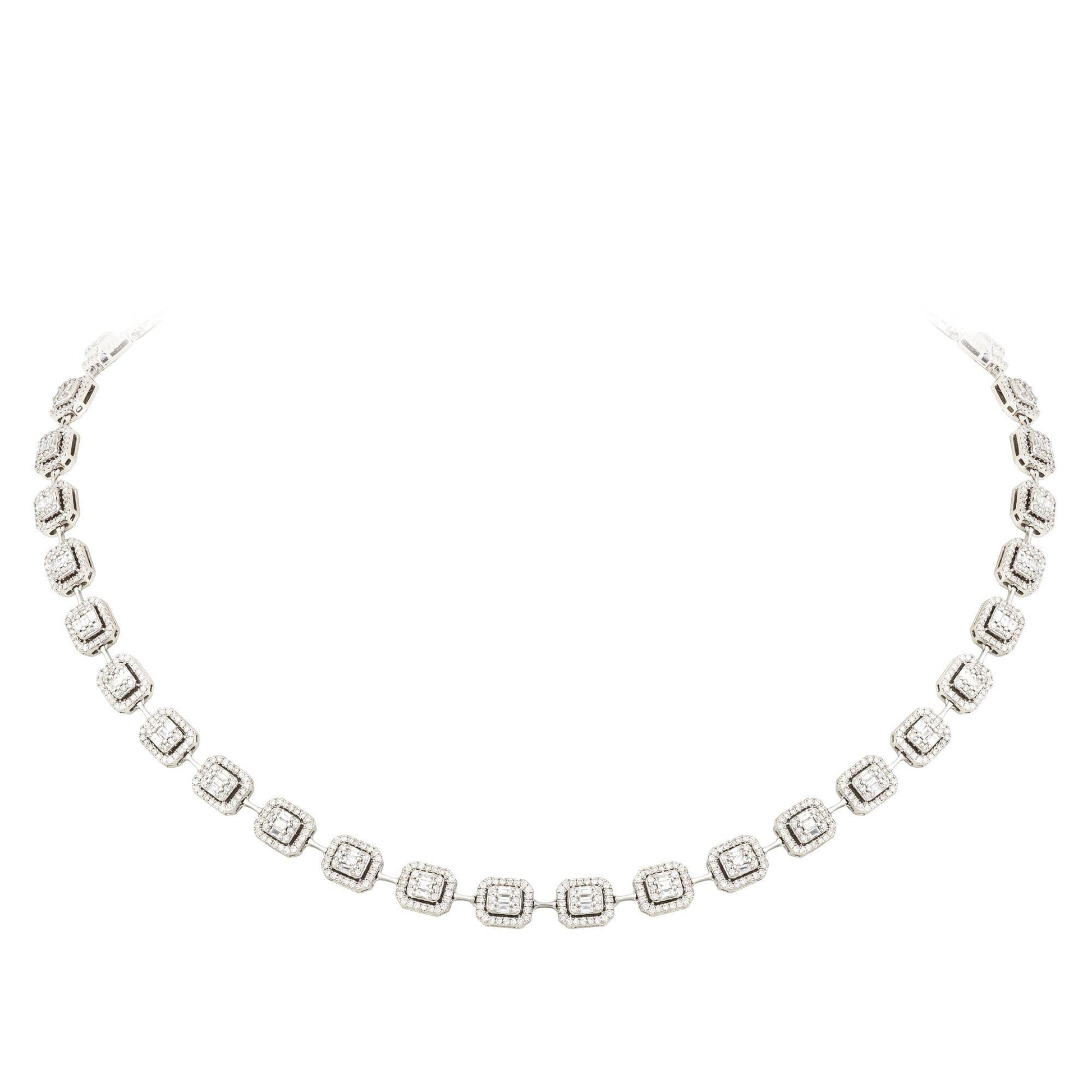 Breathtaking Diamond 18K White Gold Necklace for Her