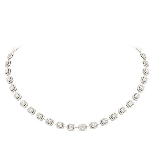 Breathtaking Diamond 18K White Gold Necklace for Her