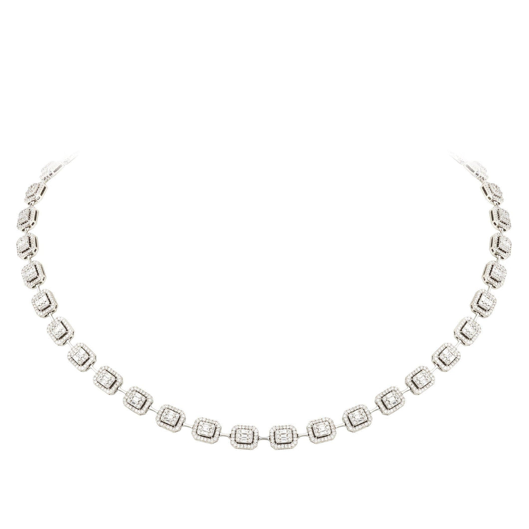 Breathtaking Diamond 18K White Gold Necklace for Her