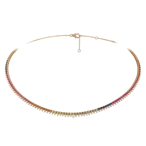 Breathtaking Diamond 18K Rose Gold Necklace for Her