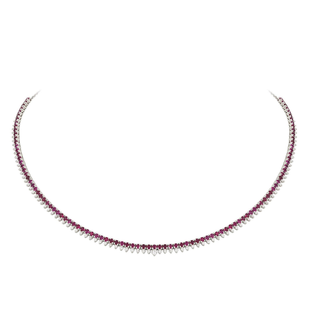 Breathtaking Diamond 18K White Gold Necklace for Her