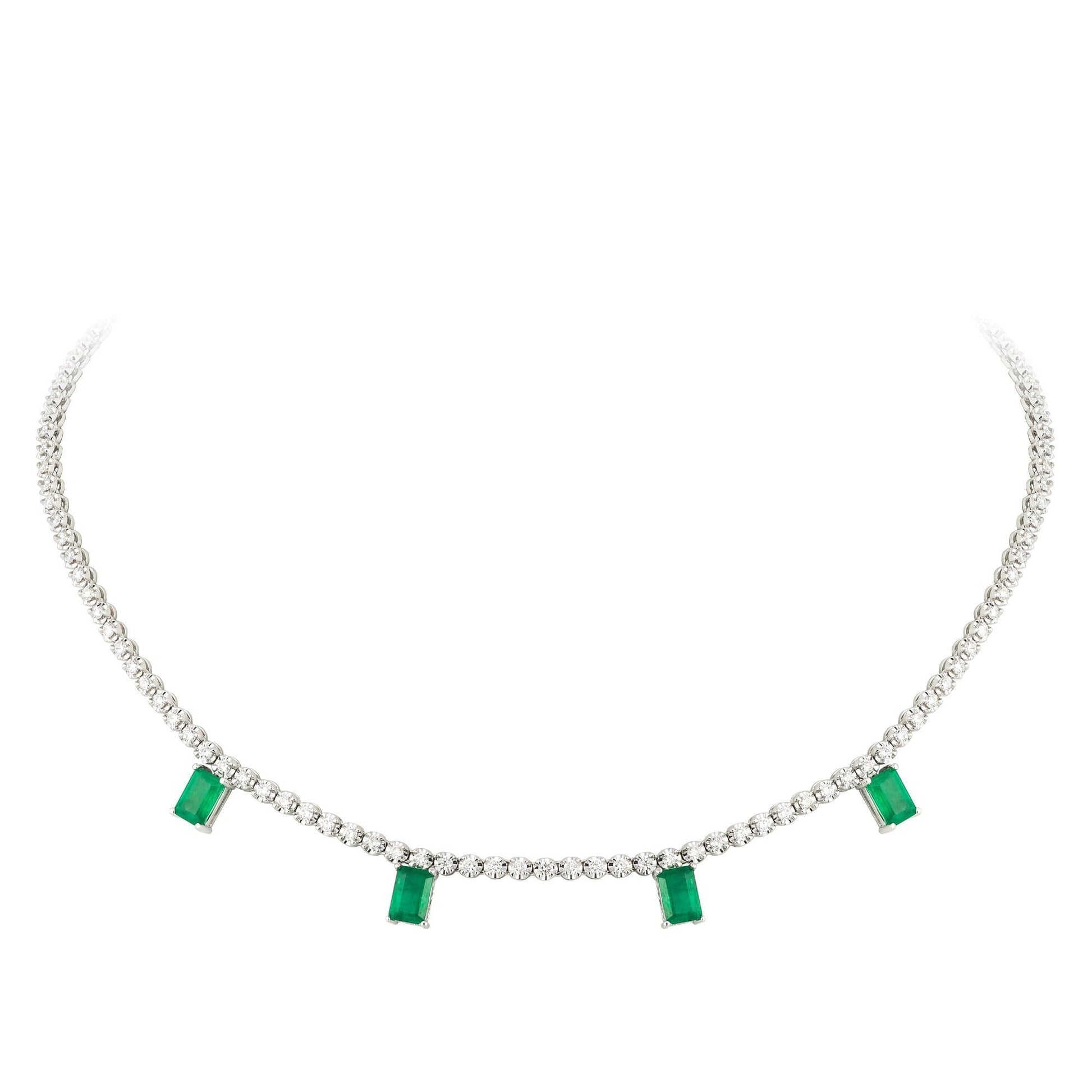 Breathtaking Diamond 18K White Gold Necklace for Her