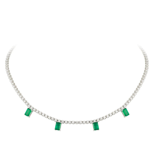 Breathtaking Diamond 18K White Gold Necklace for Her