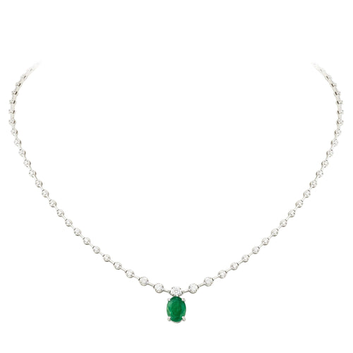 Breathtaking Diamond 18K White Gold Necklace for Her