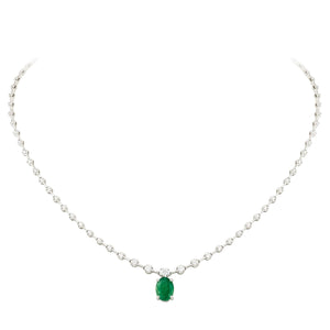 Breathtaking Diamond 18K White Gold Necklace for Her