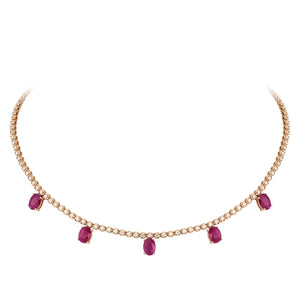 Breathtaking Diamond 18K Rose Gold Necklace for Her