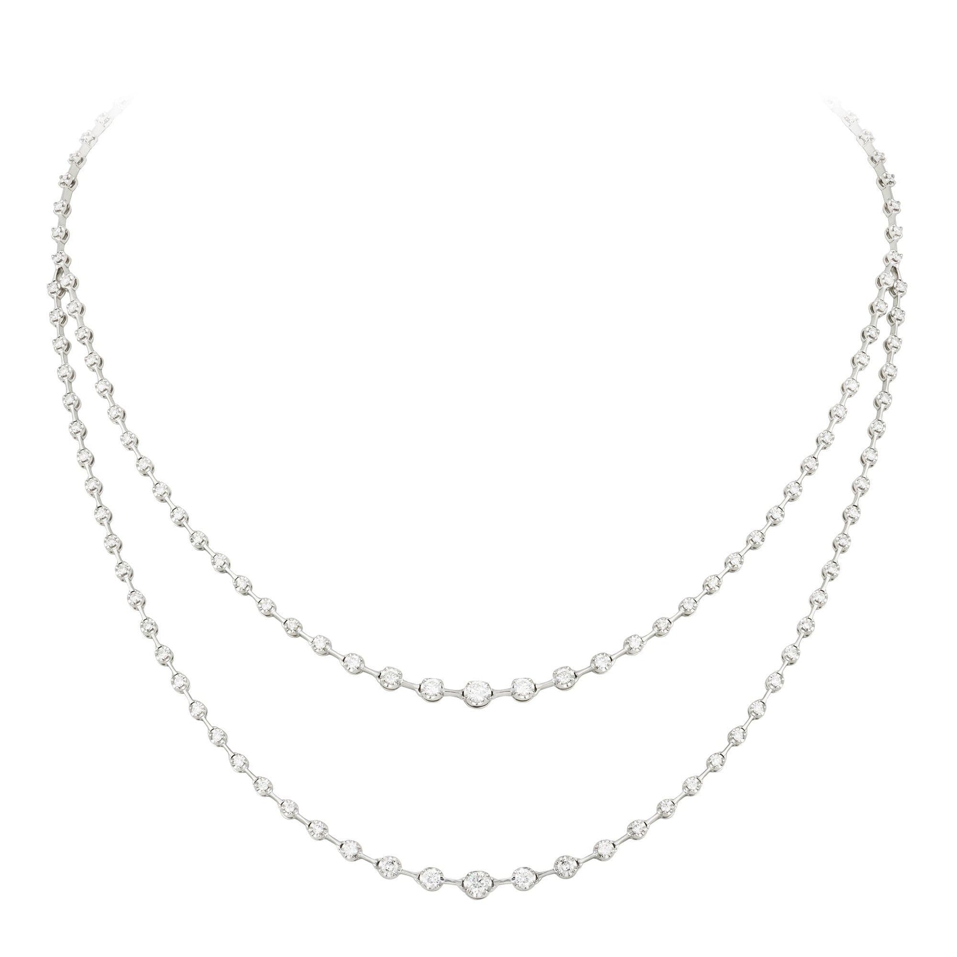 Breathtaking Diamond 18K White Gold Necklace for Her