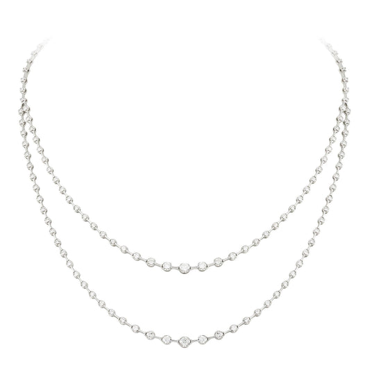 Breathtaking Diamond 18K White Gold Necklace for Her