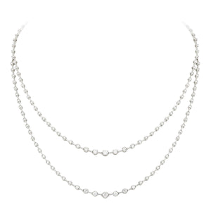 Breathtaking Diamond 18K White Gold Necklace for Her