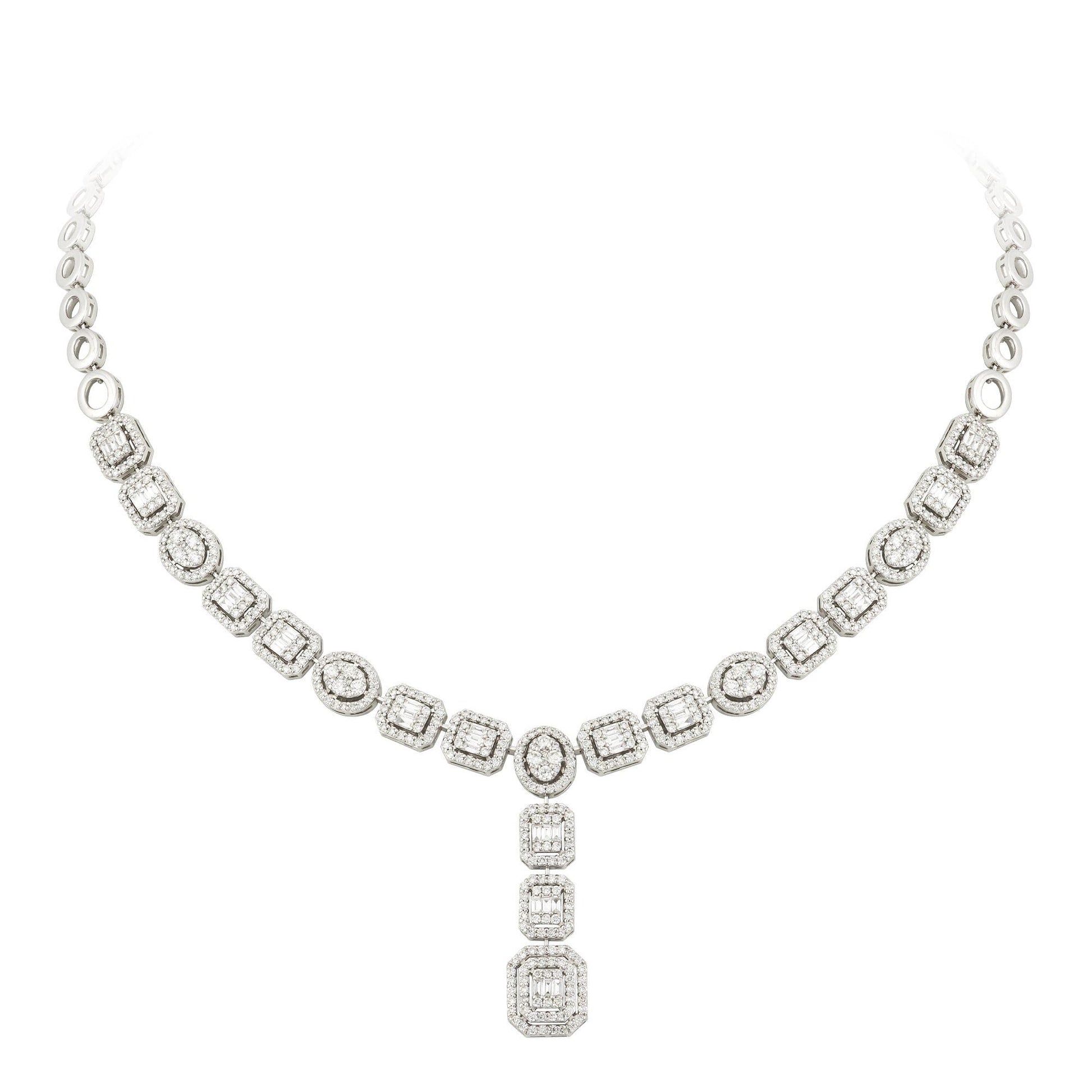 Breathtaking Diamond 18K White Gold Necklace for Her
