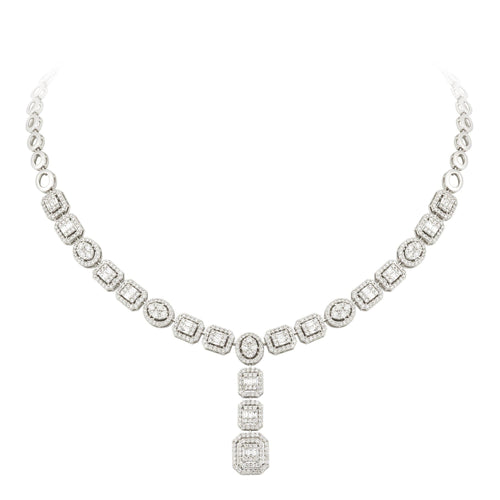 Breathtaking Diamond 18K White Gold Necklace for Her