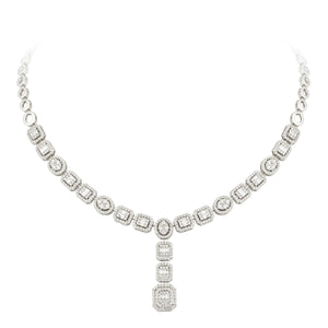 Breathtaking Diamond 18K White Gold Necklace for Her