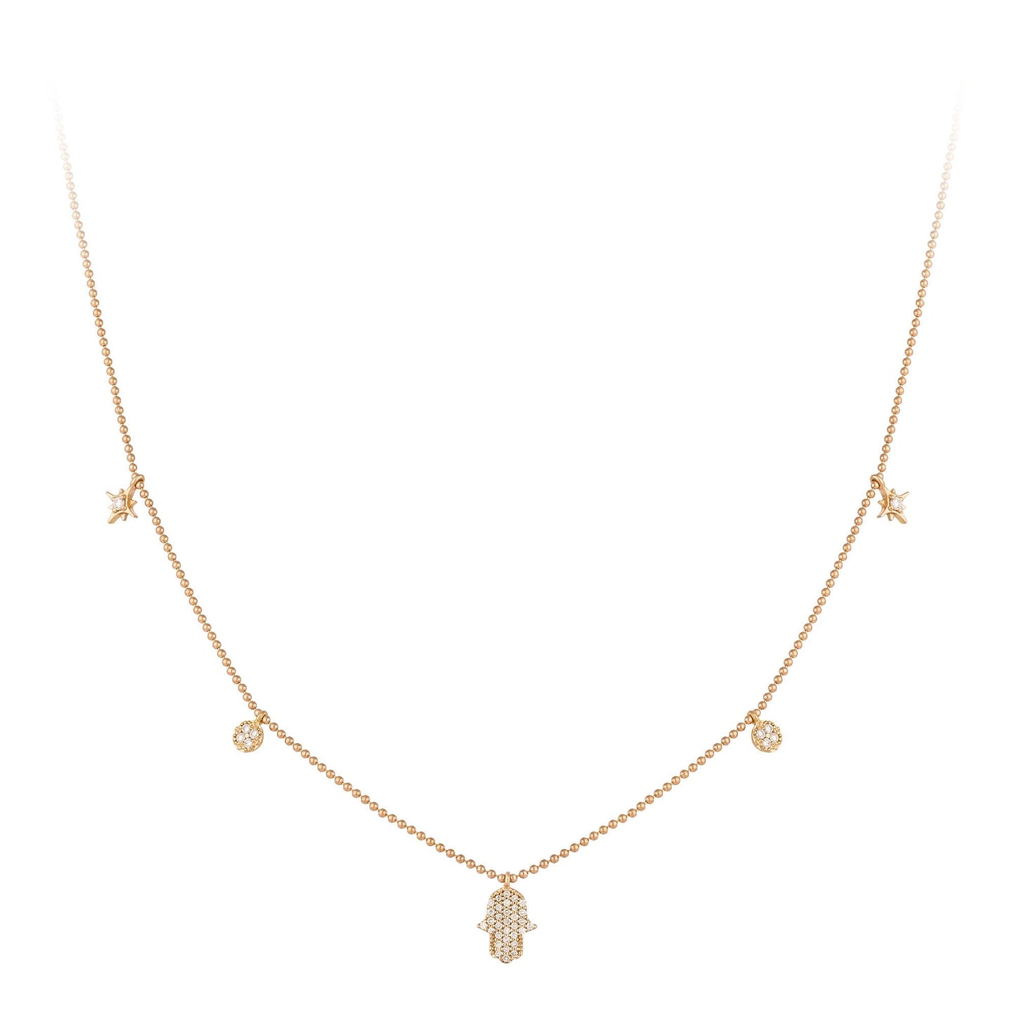 Breathtaking Diamond 18K Yellow Gold Necklace for Her