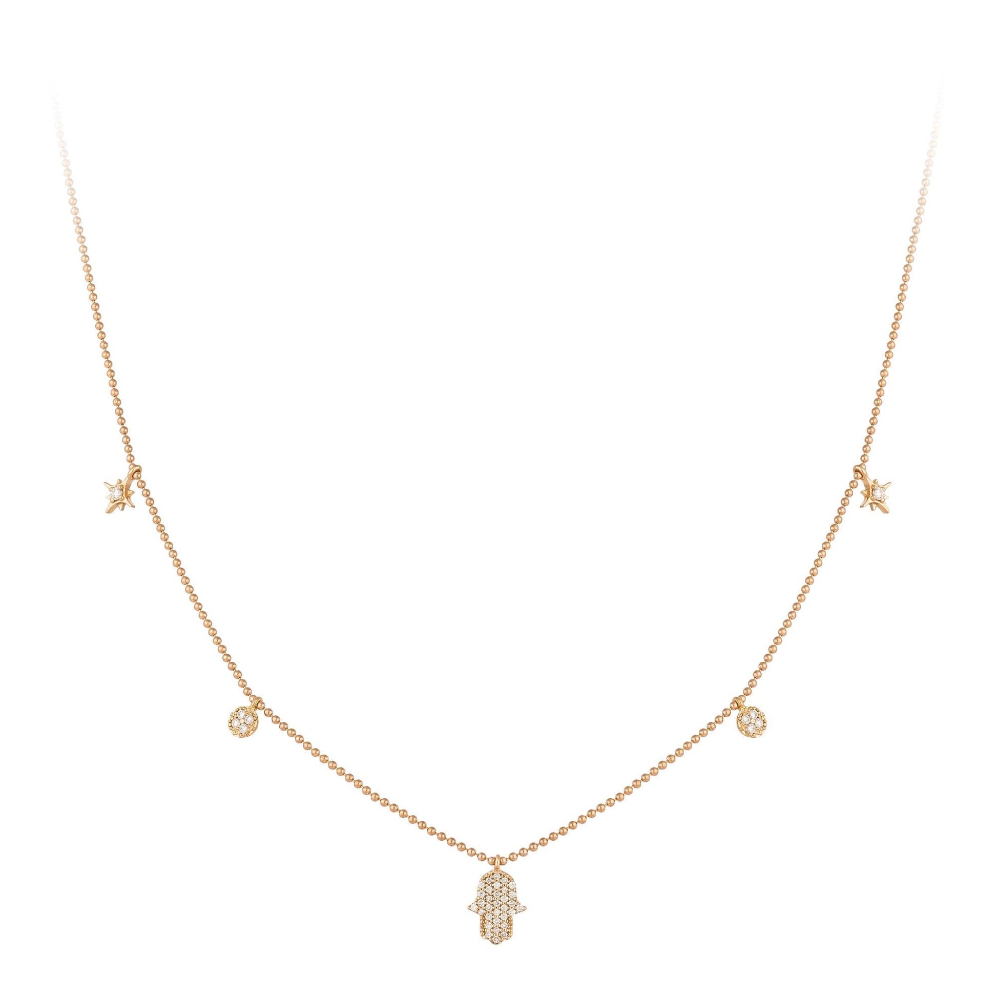 Breathtaking Diamond 18K Yellow Gold Necklace for Her